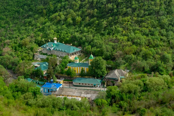 Вид Воздуха Монастырь Сахарна Манастирея Сахарна Весной Молдова — стоковое фото