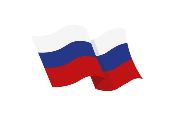 Bandiera della federazione russa — Vettoriale Stock