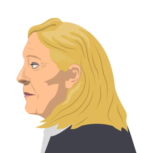 Homme politique français Marine Le Pen — Image vectorielle