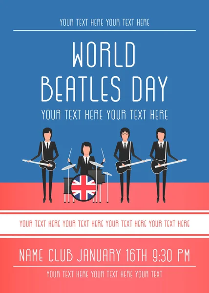 The Beatles band — Stock Vector