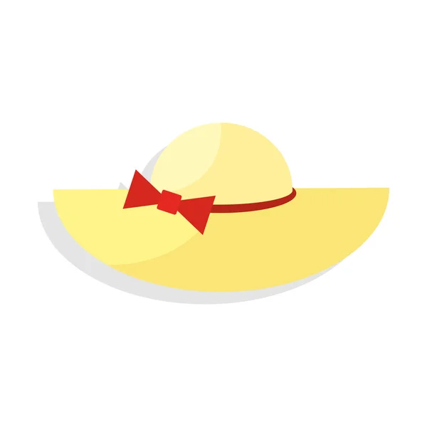 Sombrero Panamá. Icono sobre fondo aislado — Vector de stock
