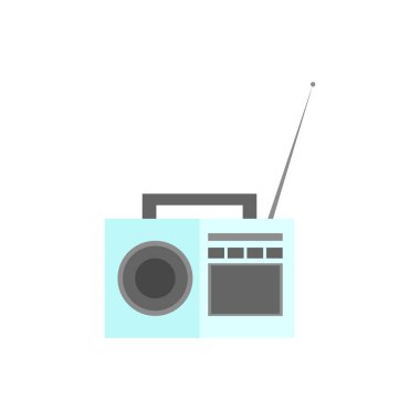 Radyo. İzole arka plan üstünde kutsal kişilerin resmi