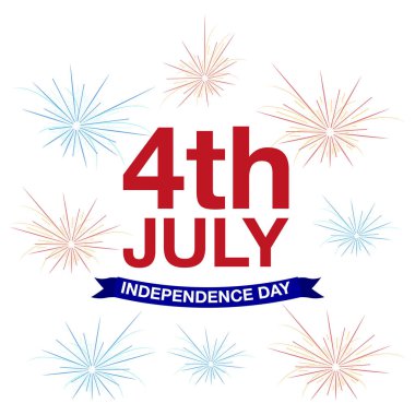 Bağımsızlık günü için tasarım öğeleri kümesi