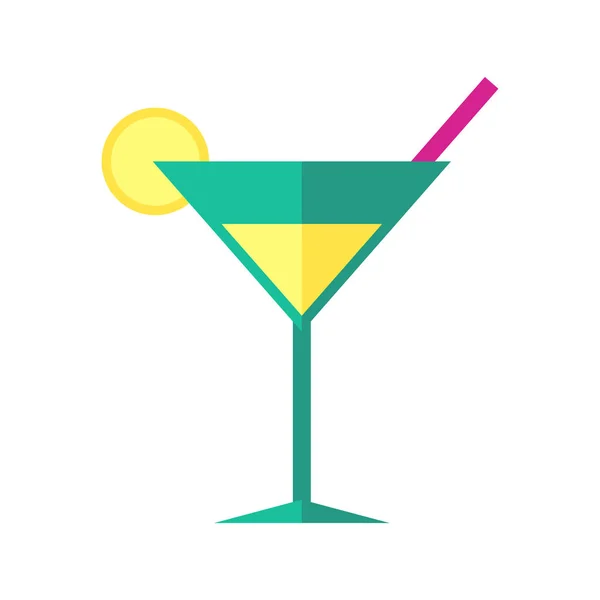 Ljusa färgade cocktail vektorillustration. — Stock vektor