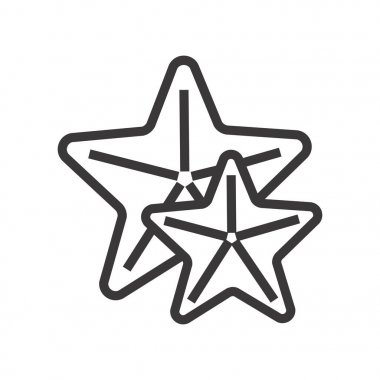 Vektör simge yıldız balıklar. Büyük mobil ve web uygulamaları.