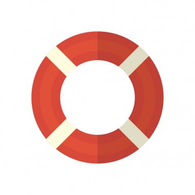 Hayat yüzüğü. İzole arka plan üstünde kutsal kişilerin resmi