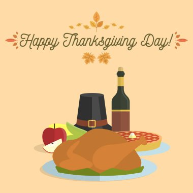 Şükran günü illüstrasyon