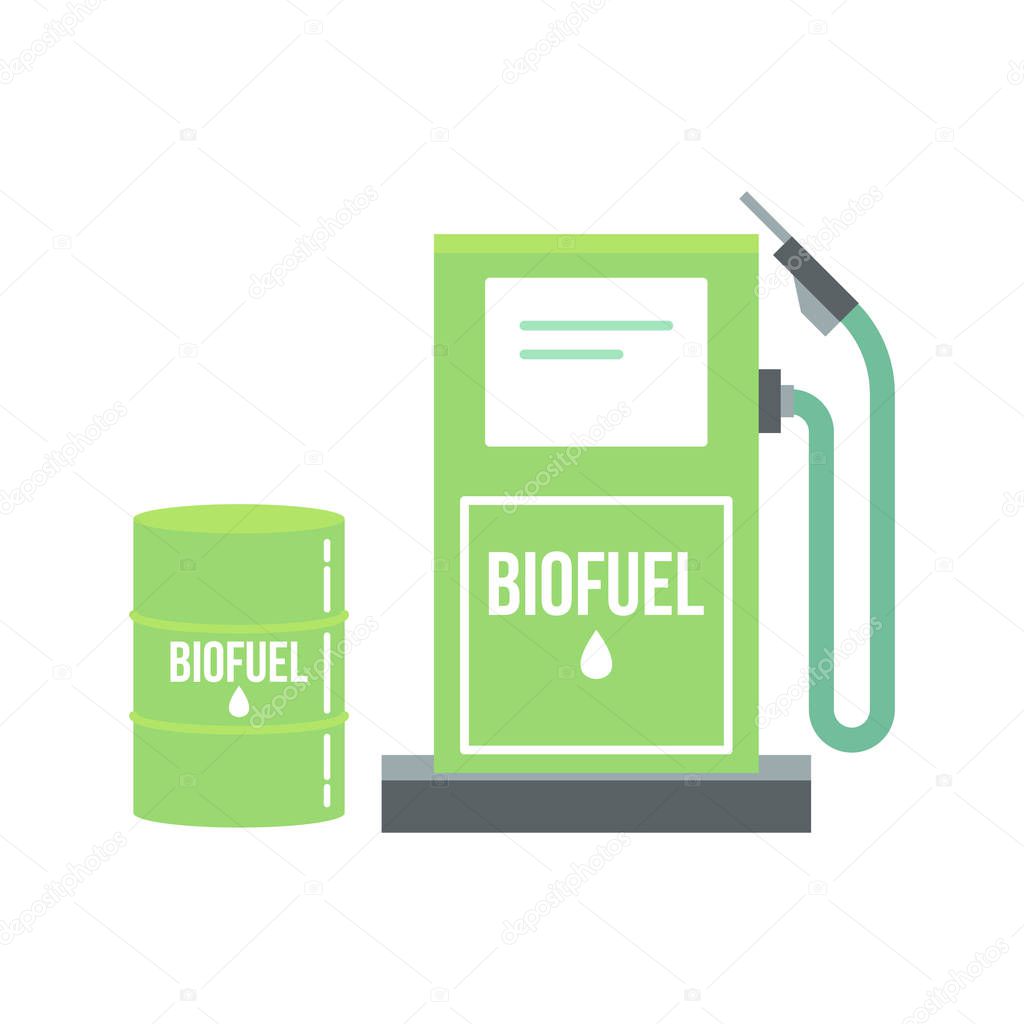 Biofuel illustration. Alternative energy