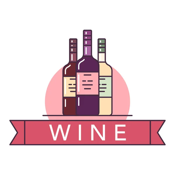 Wein-Illustrationen — Stockvektor