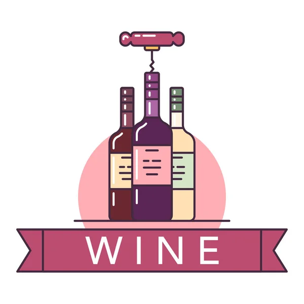 Wein-Illustrationen — Stockvektor