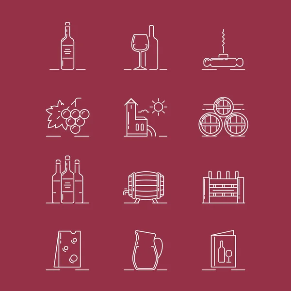 Ilustracje na temat wina — Wektor stockowy