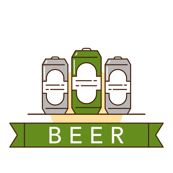 Ilustración del tema cerveza — Archivo Imágenes Vectoriales