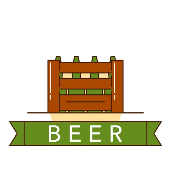 Ilustração tema de cerveja — Vetor de Stock