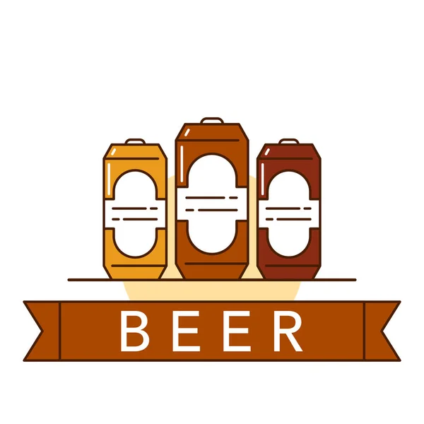 Illustrazione tema birra — Vettoriale Stock