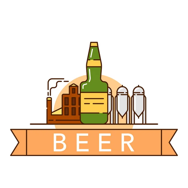 Bier thema illustratie — Stockvector