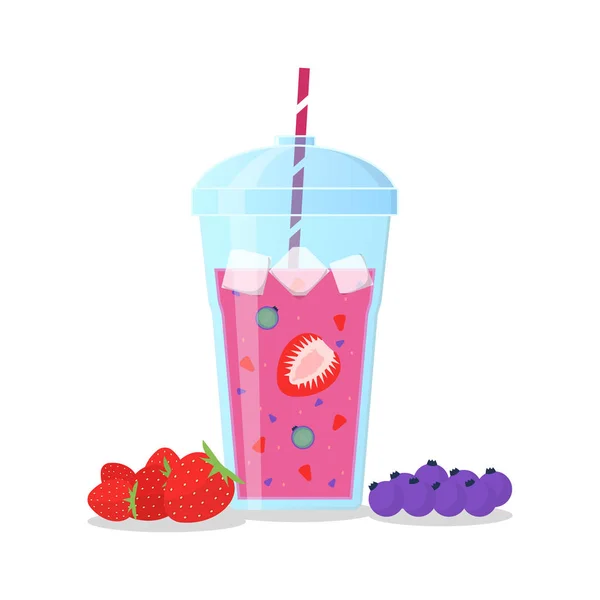 Illustration zum Smoothie-Symbol — Stockvektor