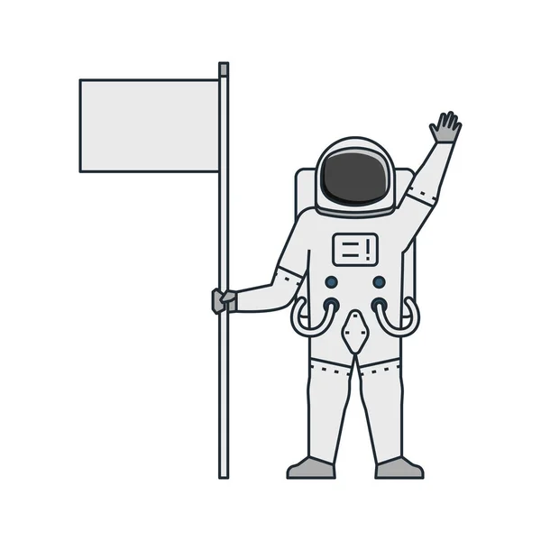 Ilustración del tema espacial — Vector de stock