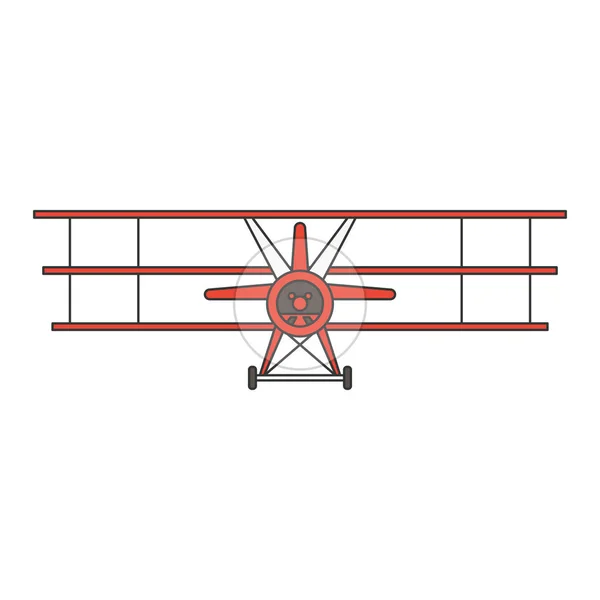 Symbole des Flugzeugthemas — Stockvektor