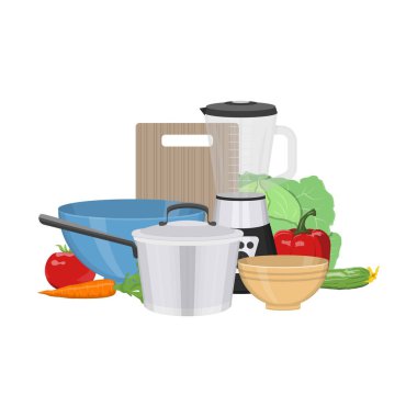 Mutfak ve gıda konu hazırlanıyor.