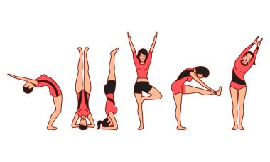 Spor ve sağlıklı yaşam tarzı Tema.