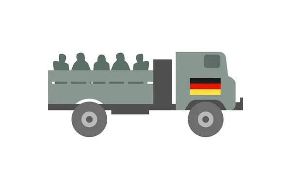 Illustrazione macchine militari — Vettoriale Stock