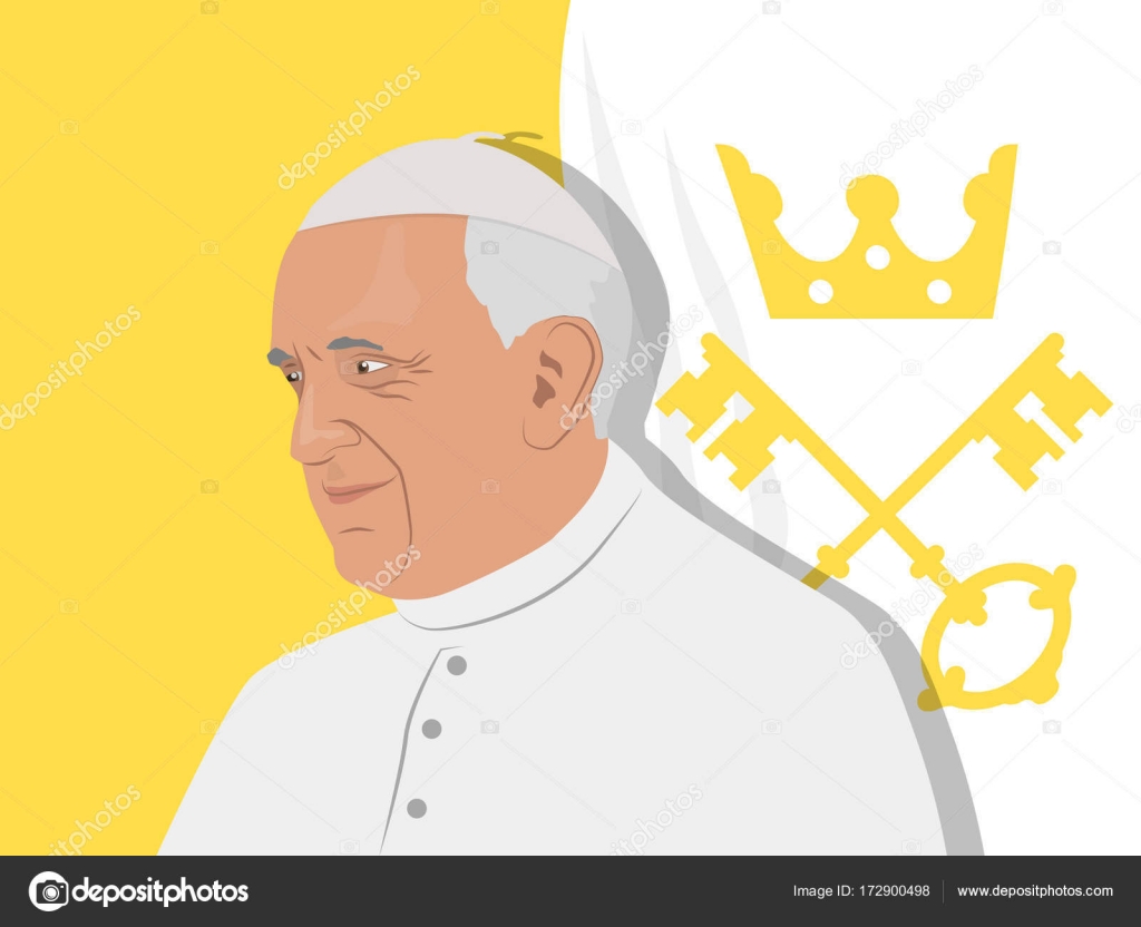 Pope Francis illustration Stock Vector by ©vector_brothers 172900498