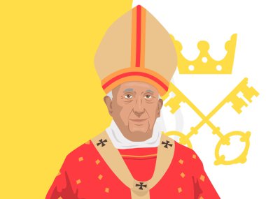 Pope Francis illustration clipart