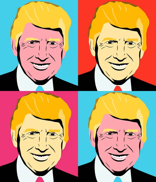 Estados Unidos ilustración Presidente — Vector de stock