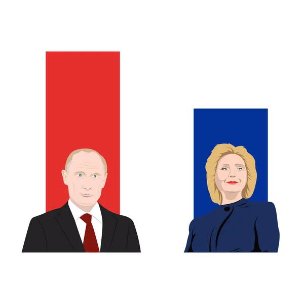 Thème des leaders mondiaux — Image vectorielle