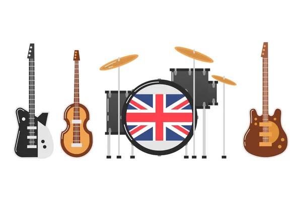 Thèmes du groupe Beatles — Image vectorielle