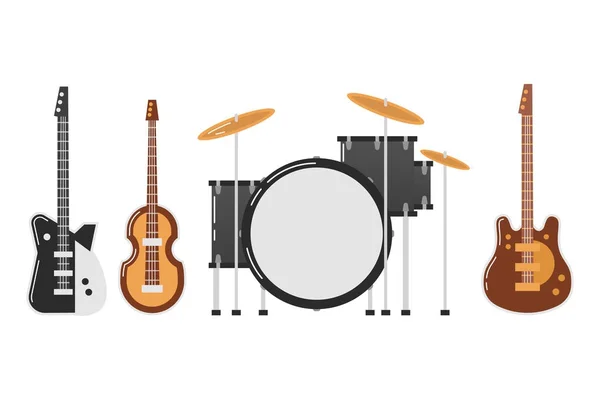 Los Beatles temas de la banda — Vector de stock