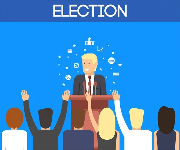 Выборы в США — стоковый вектор