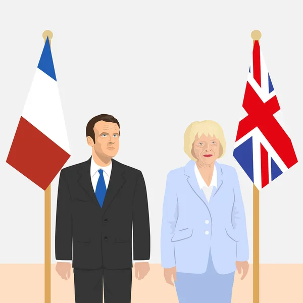 Thème des leaders politiques — Image vectorielle