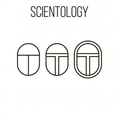 Scientology konu illüstrasyon