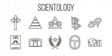 Scientology konu illüstrasyon