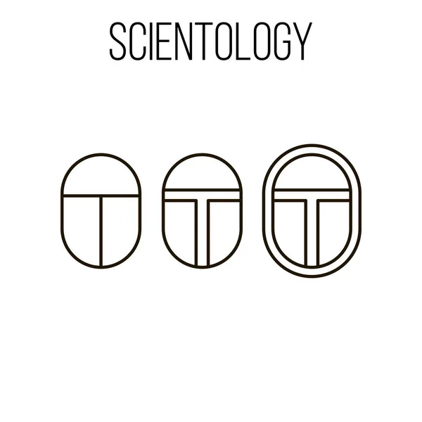 Scientology tema ilustración — Vector de stock