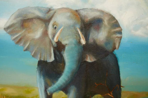 El çizimi yağlı boya. Resmi kapat. Tuval üzerine yağlı boya boya. Renk dokusu. Boya lekeleri. Fırça darbeleri. Modern sanat. Çağdaş sanat. Renkli tuval.