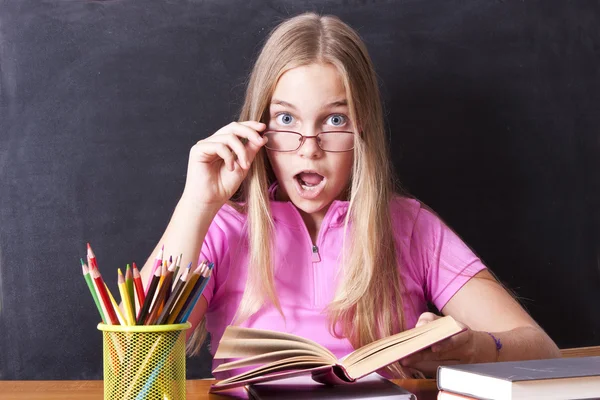 Studeren in de school — Stockfoto