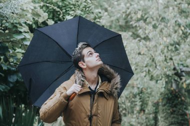 umbrela, yağmur adam