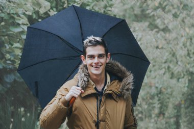 umbrela, yağmur adam