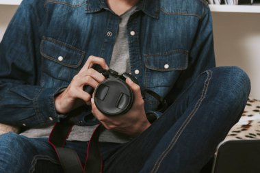 kamera fotoğraf adamla