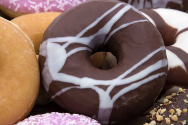 Çörekler beyaza izole edilmiş