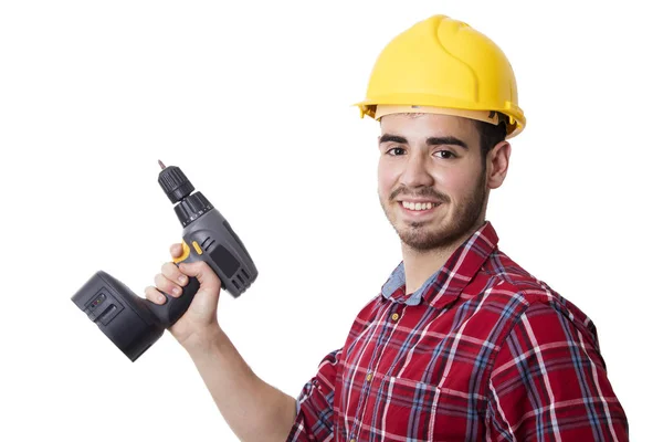 Bauunternehmer, Arbeiter und professioneller Bauunternehmer — Stockfoto