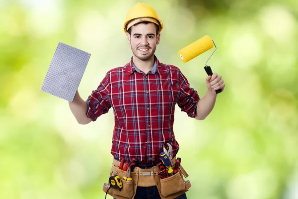 Der Bauarbeiter — Stockfoto