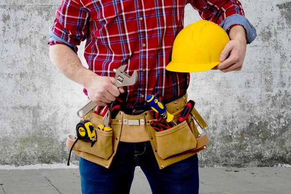 Der Bauarbeiter — Stockfoto