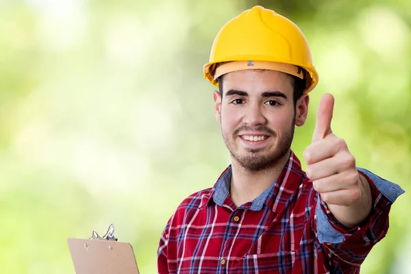 Trabalhador da construção profissional — Fotografia de Stock