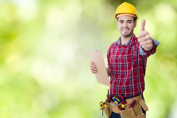 Trabalhador da construção profissional — Fotografia de Stock