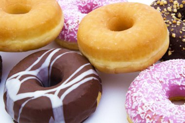 çörek taze yığınları