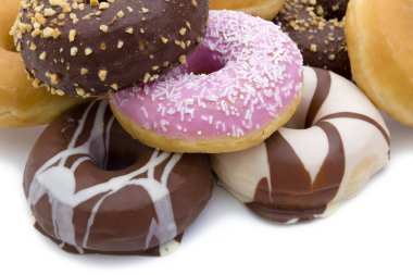 çörek taze yığınları