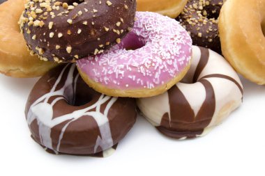 çörek taze yığınları